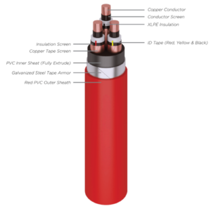 N2XSEBY (Cu/XLPE/CTS/DSTA/PVC)